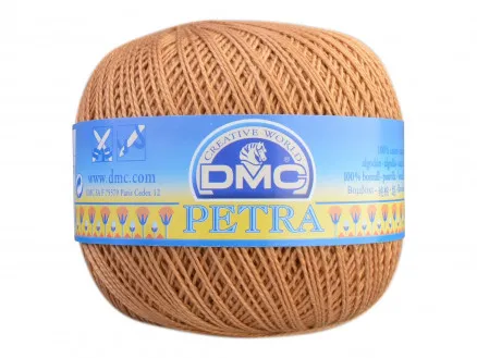 DMC Petra Nr. 8 Heklegarn Unicolor 5436 Karamell
