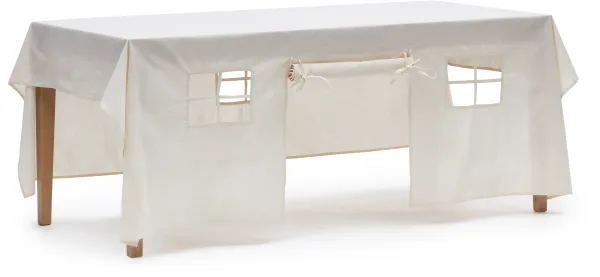 LAFORMA Temis lekestue - hvit bomull (230x210)