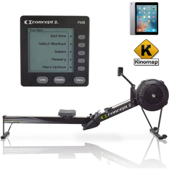 Concept2 Model D PM5 Romaskin Svart